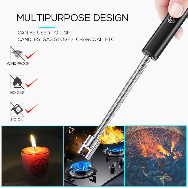 Metal House Electric Arc Lighter USB chargeable