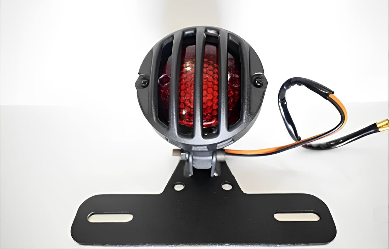 Motorcycle Backlight, With Number Plate Holder 2 In 1 Universal Fitting