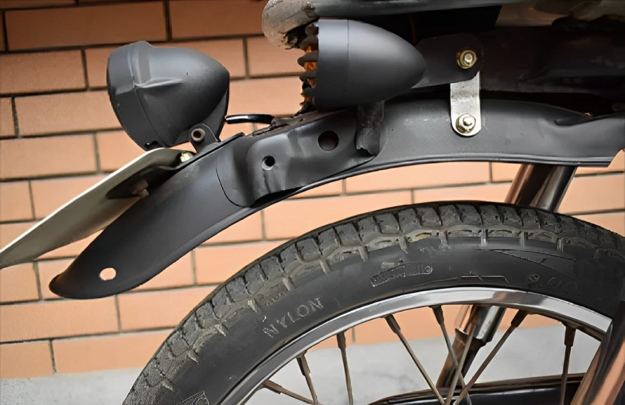 Motorcycle Backlight, With Number Plate Holder 2 In 1 Universal Fitting