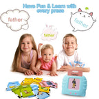 Talking Flash Cards Educational Toy Learn English Words (random Color )