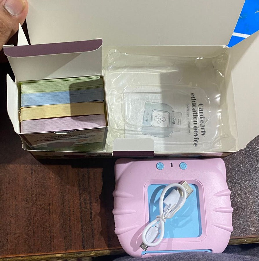 Talking Flash Cards Educational Toy Learn English Words (random Color )