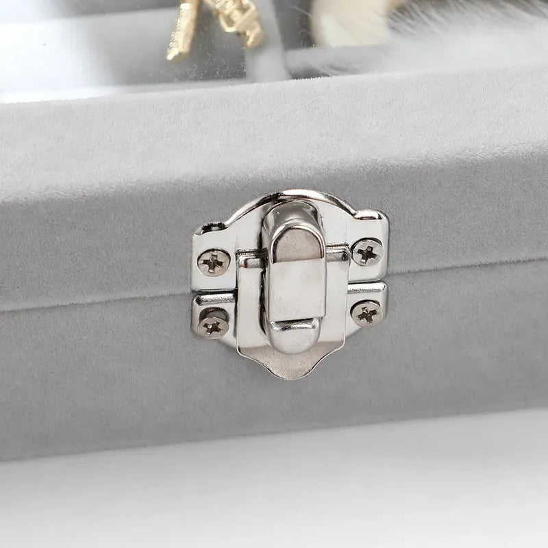 Jewelry Display Box Tray Holder Storage Box Organizer Earrings Bracelet Showcase