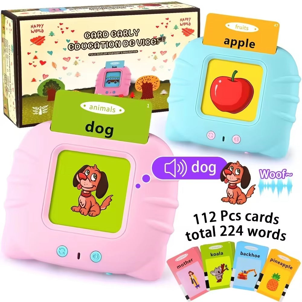 Talking Flash Cards Educational Toy Learn English Words (random Color )