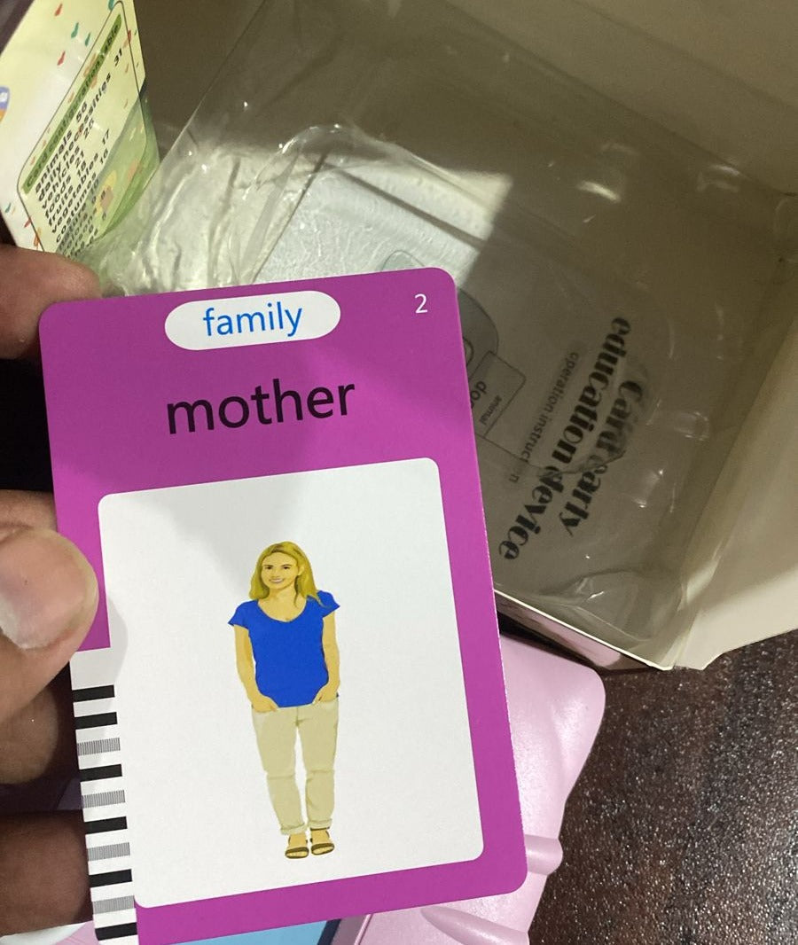 Talking Flash Cards Educational Toy Learn English Words (random Color )